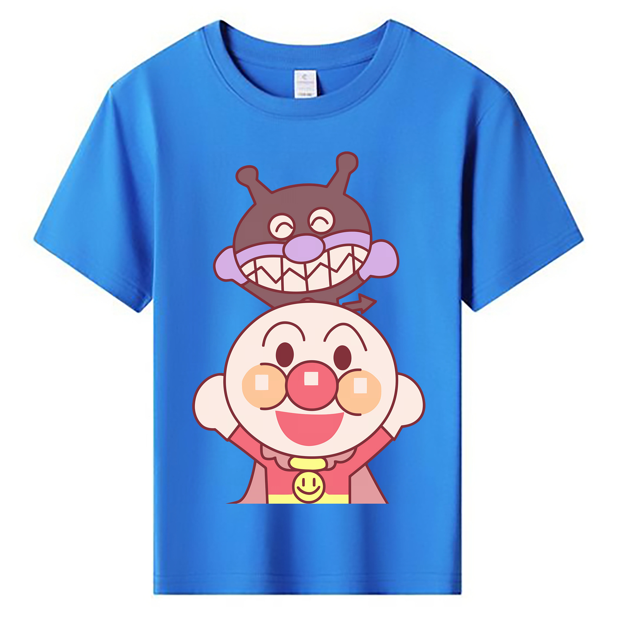 （画像用） アンパンマン Anpanman 綿100％キッズTシャツ（フロントプリント）